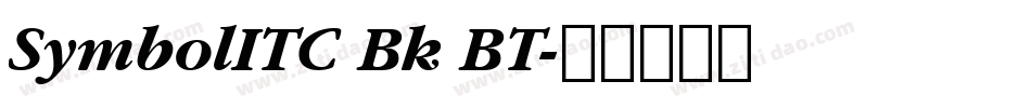 SymbolITC Bk BT字体转换